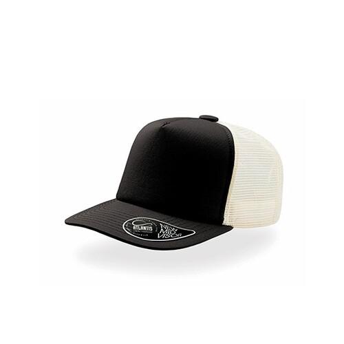 Atlantis Headwear Record - Trucker Cap (Black, One Size)