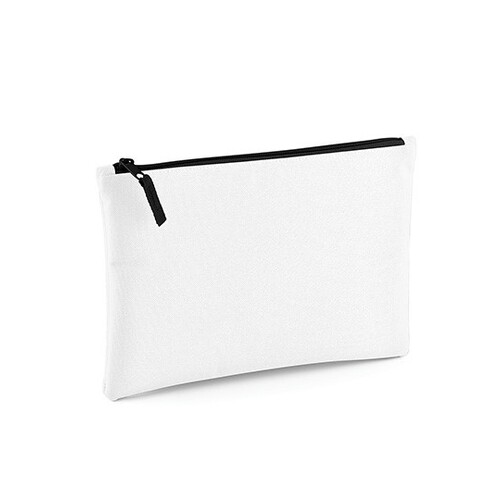 BagBase Grab Pouch (White, Black, 28 x 19 cm)