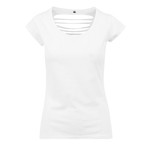 Build Your Brand Ladies´ Back Cut Tee (White, XL)