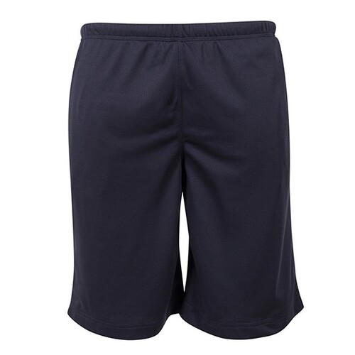 Build Your Brand Mesh Shorts (Navy, L)