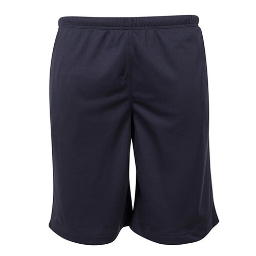 Build Your Brand Mesh Shorts (Navy, XXL)
