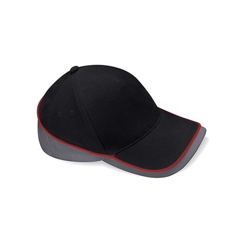 Beechfield Teamwear Competition Cap (Black, Graphite Grey, Classic Red, One Size)