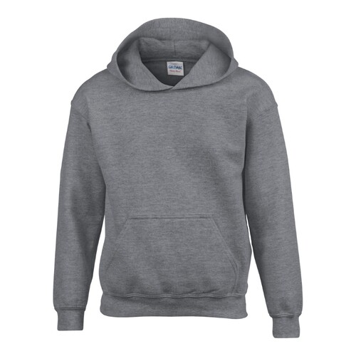 Gildan Heavy Blend™ Youth Hooded Sweatshirt (Graphite Heather, XL (176))
