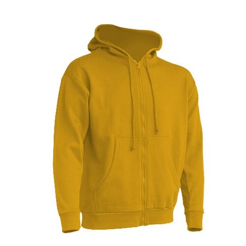 JHK Zipped Hooded Sweater (Mustard, XXL)