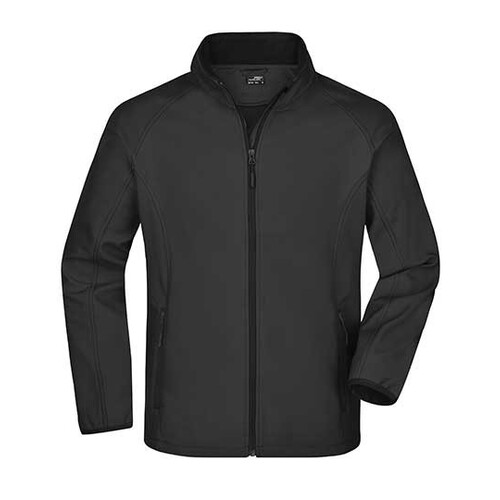 James&Nicholson Men´s Promo Softshell Jacket (Black, Black, S)