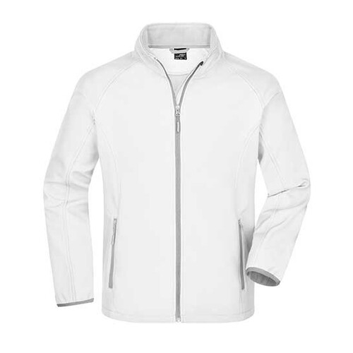 James&Nicholson Men´s Promo Softshell Jacket (White, White, 3XL)