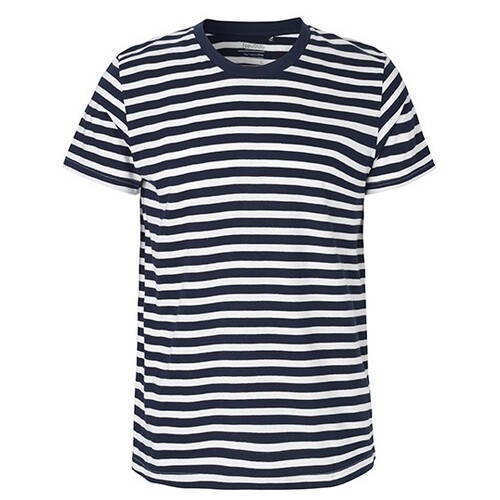 Neutral Men´s Fit T-Shirt (White - Navy (Striped), 3XL)
