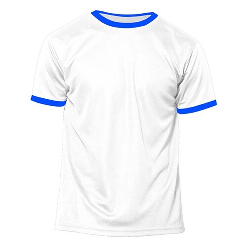 Nath Short Sleeve Sport T-Shirt Action (White, Royal Fluor, XL)