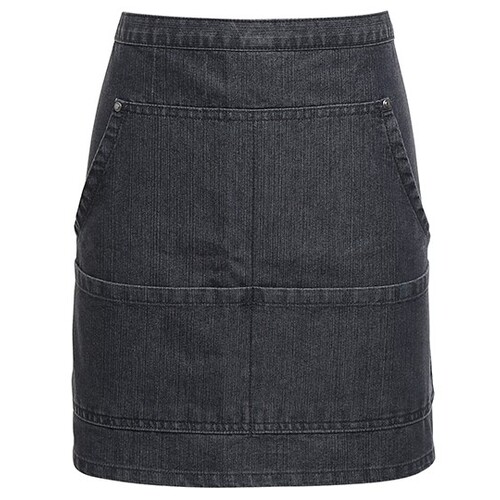 Premier Workwear Jeans Stitch Denim Waist Apron (Black Denim (ca. Pantone 433C), 79 x 39,5 cm)