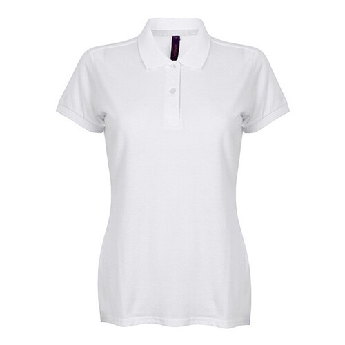 Henbury Ladies´ Micro-Fine-Piqué Polo Shirt (White, XXL)