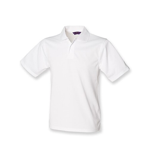 Henbury Men´s Coolplus® Wicking Polo Shirt (White, 5XL)