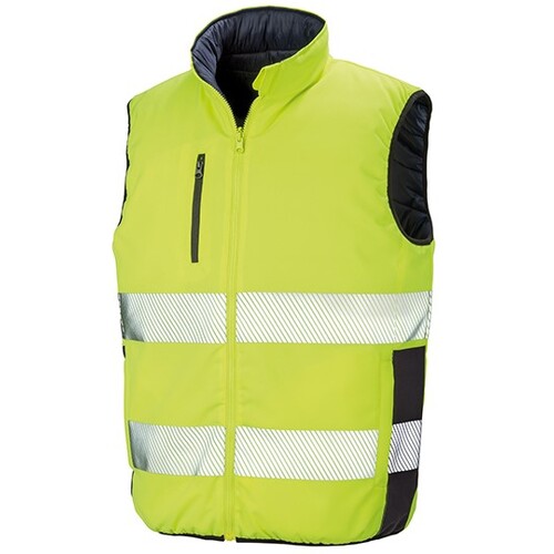 Gilet de sécurité réversible rembourré souple et rembourré