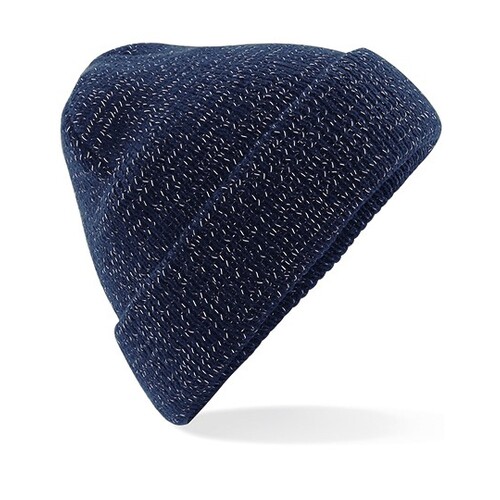 Beechfield Reflective Beanie (French Navy, One Size)