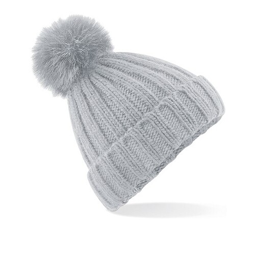 Verbier Faux Fur Pop Pom Chunky Beanie