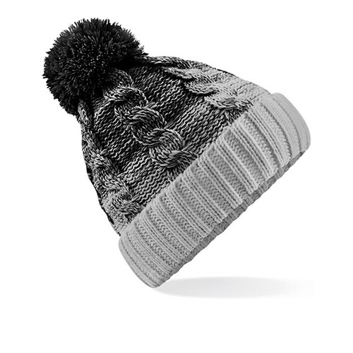 Beechfield Ombré Beanie (Black, Light Grey, One Size)