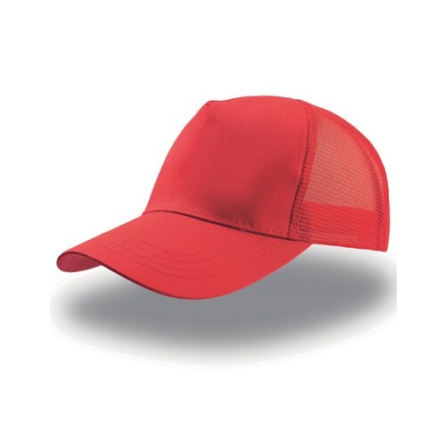 Atlantis Headwear Rapper Cotton Cap (Red, Red, One Size)