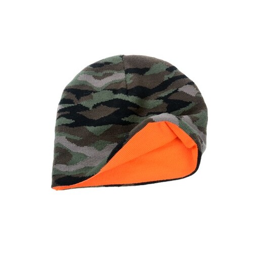 Atlantis Headwear Wild Beanie (Camouflage, Orange, One Size)