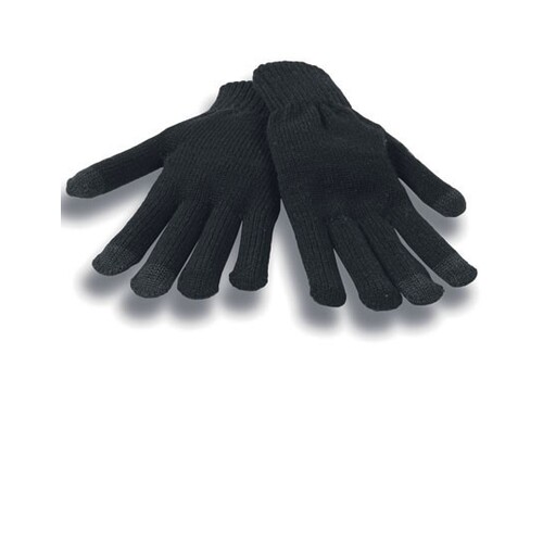 Atlantis Headwear Gloves Touch (Black, L/XL)