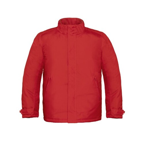 B&C COLLECTION Men´s Jacket Real+ (Deep Red, S)