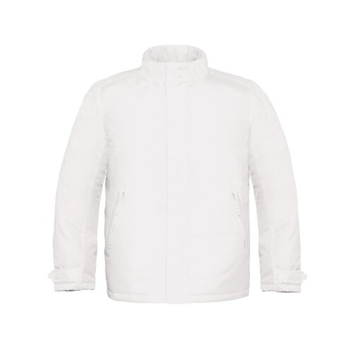 B&C COLLECTION Men´s Jacket Real+ (White, 3XL)