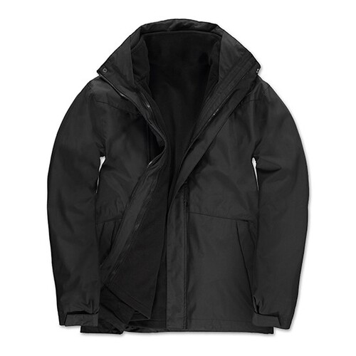B&C COLLECTION Jacket Corporate 3-in-1 (Black, S)