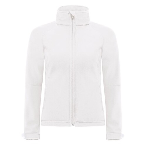 B&C COLLECTION Women´s Hooded Softshell (White, XXL)