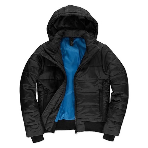 B&C COLLECTION Women´s Jacket Superhood (Black, Cobalt Blue, XS)
