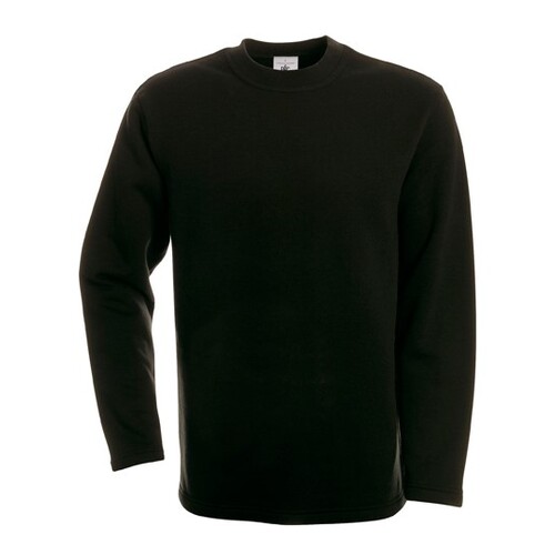 B&C BE INSPIRED Open Hem Sweat (Black, L)