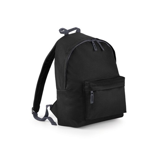 BagBase Junior Fashion Backpack (Black, 28 x 38 x 19 cm)