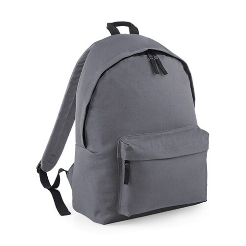 BagBase Maxi Fashion Backpack (Graphite Grey, Black, 34 x 45 x 23 cm)