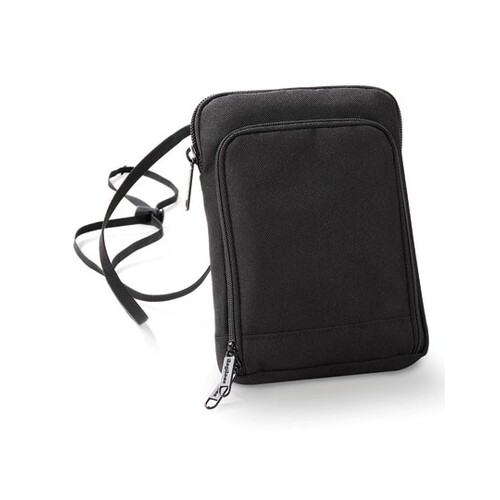 BagBase Travel Wallet (Black, 14 x 19 x 2 cm)