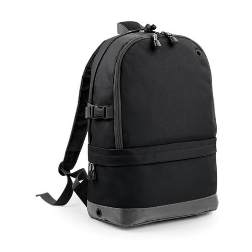 BagBase Athleisure Pro Backpack (Black, 31 x 44 x 16 cm)