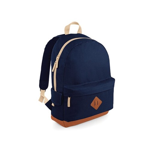 BagBase Heritage Backpack (French Navy, 31 x 45 x 19 cm)