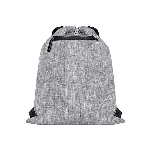 Bags2GO Gymsac - Miami (Grey Melange, Black, 43 x 34 cm)