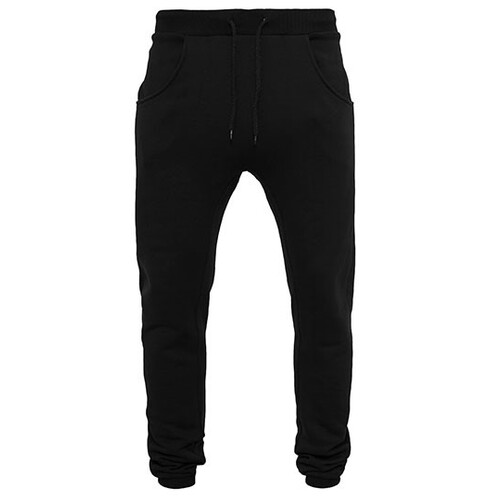 Build Your Brand Heavy Deep Crotch Sweatpants (Black, S)