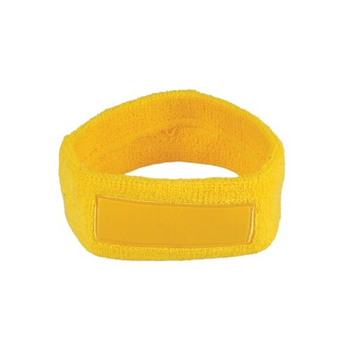 Sweatband with label