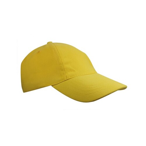 L-merch Kids´ Brushed Cap (Yellow, One Size)