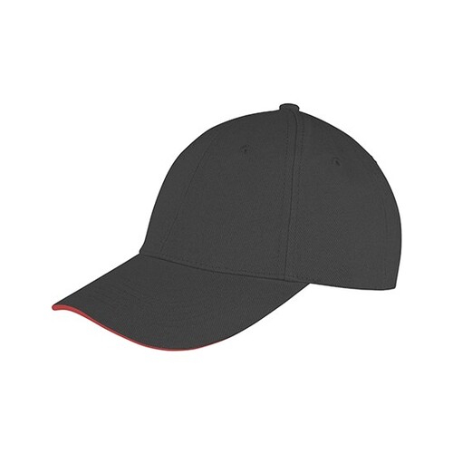 Memphis Brushed Cotton Low Profile Sandwich Peak Cap