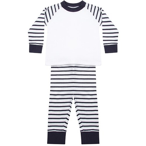 Larkwood Striped Pyjamas (Navy Stripe, White, 0/6 Monate)