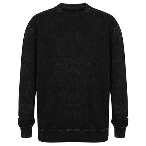 SF Men Unisex Washed Tour Sweat (Washed Black, XXS)