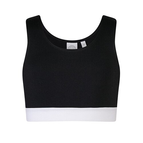 SF Minni Kids´ Fashion Crop Top (Black, White, 5-6 Jahre)
