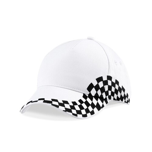 Beechfield Grand Prix Cap (White, One Size)