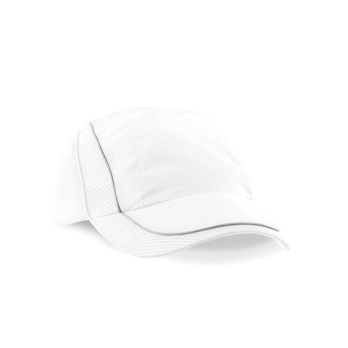 Beechfield Coolmax® Flow Mesh Cap (White, One Size)