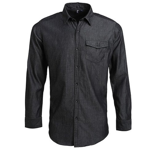 Men`s Jeans Stitch Denim Shirt