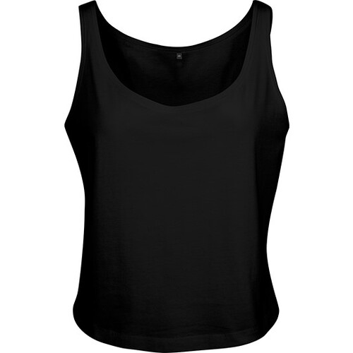 Build Your Brand Ladies´ Oversized Tanktop (Black, XS)