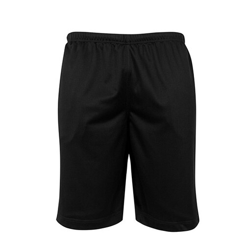 Build Your Brand Mesh Shorts (Black, 3XL)
