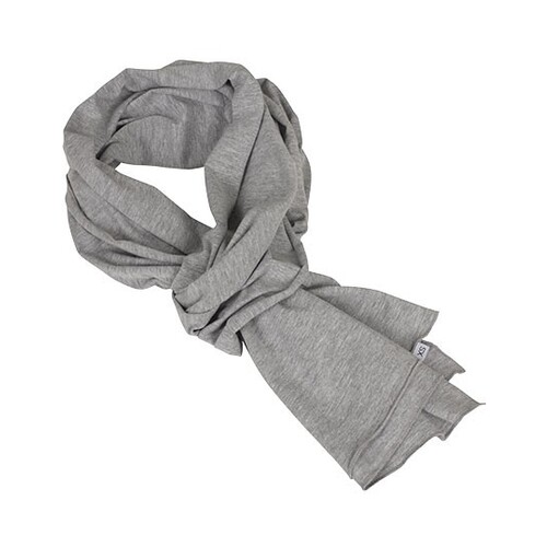 Build Your Brand Jersey Scarf (Heather Grey, One Size)