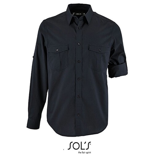 SOL´S Men´s Shirt Burma (Dark Blue, S)