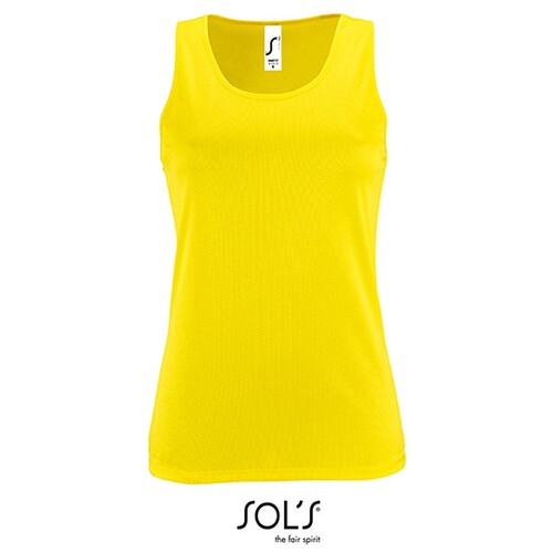 SOL´S Women´s Sports Tank Top Sporty (Neon Yellow, XS)