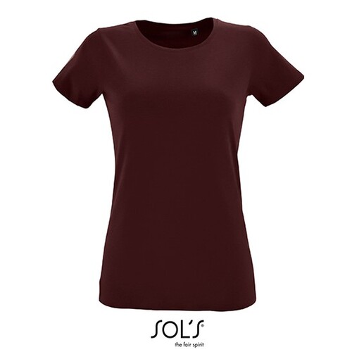 SOL´S Women´s Round Neck Fitted T-Shirt Regent (Oxblood, S)